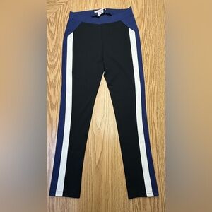 Romeo & Juliet Couture Black Pants with Blue and White Accents
